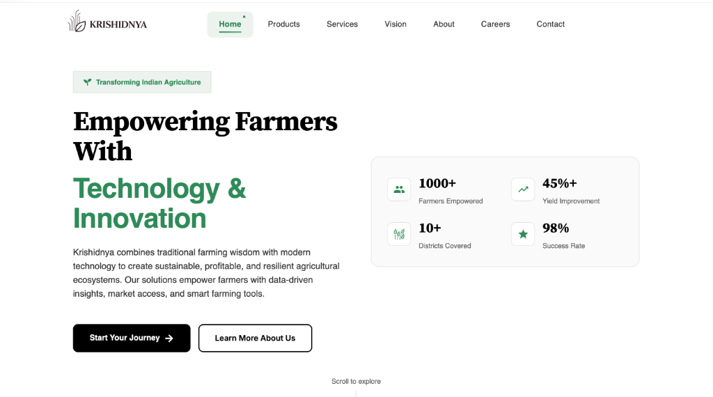 Krishidnya product screenshot